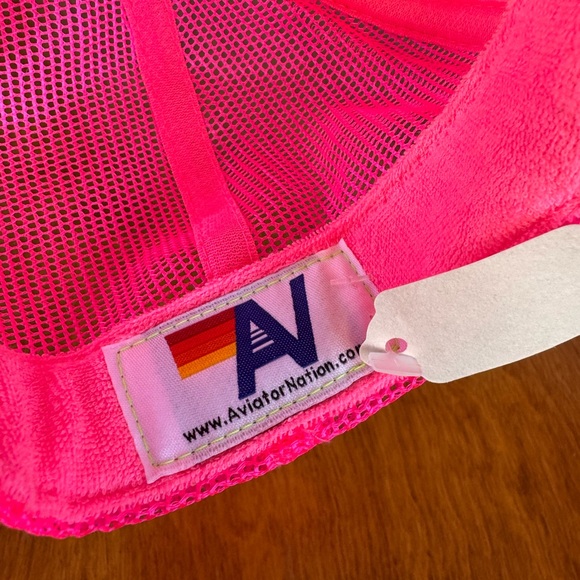 Aviator Nation Neon Pink Trucker Hat main image 6